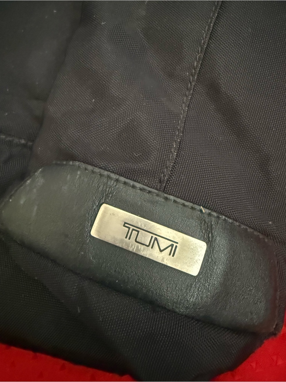 TUMI Black Nylon Shoulder Bag Hobo Tote Travel Purse Lightweight